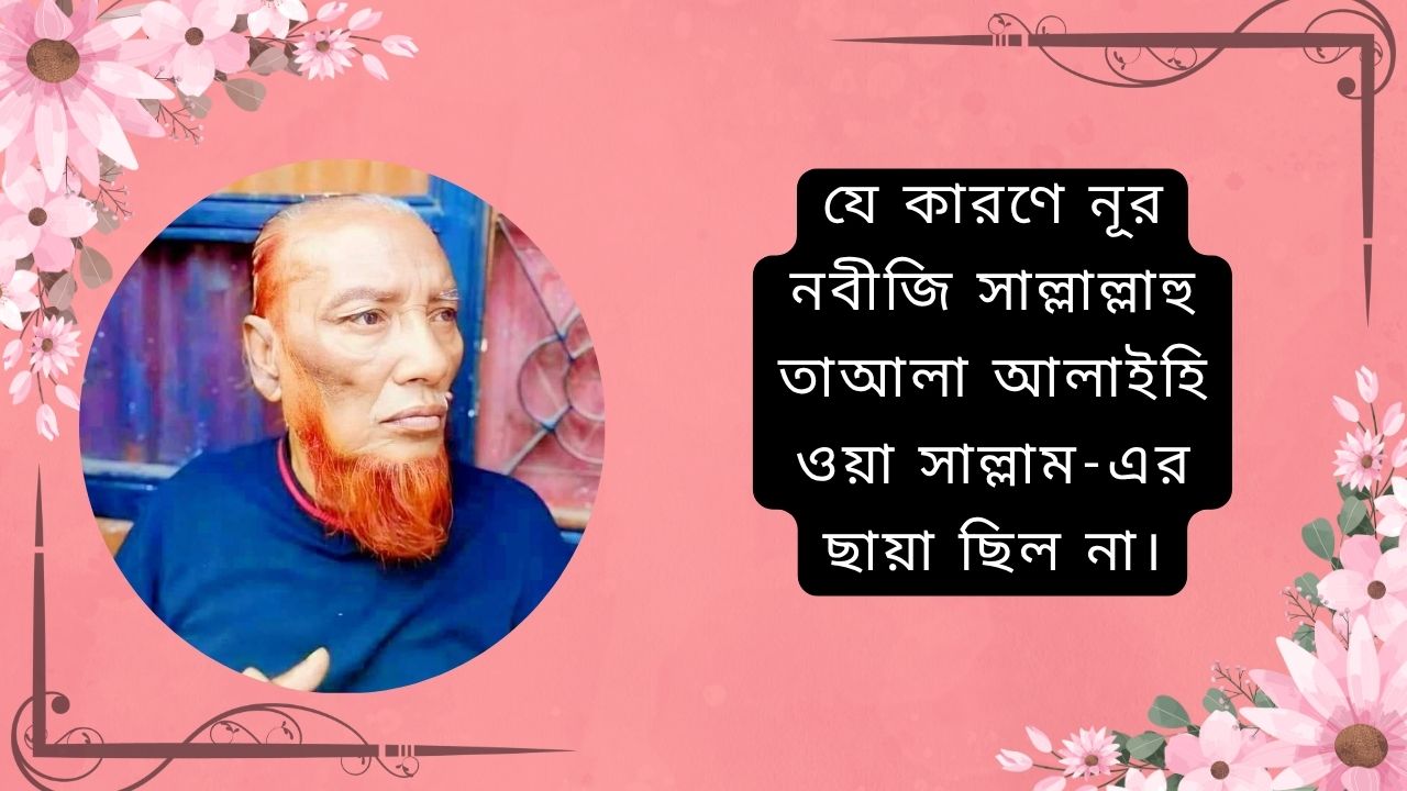 যে কারণে নূর নবীজি সাল্লাল্লাহু তাআলা আলাইহি ওয়া সাল্লাম-এর ছায়া ছিল না।