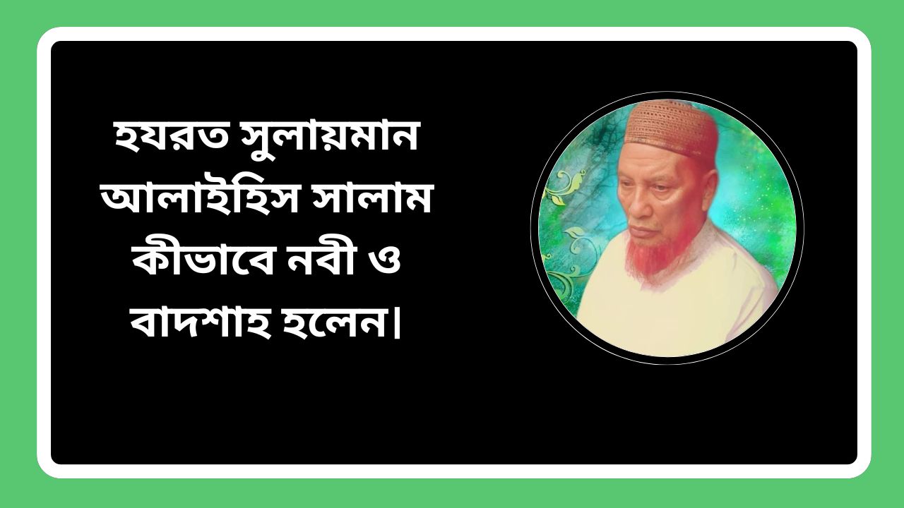 হযরত সুলায়মান আলাইহিস সালাম কীভাবে নবী ও বাদশাহ হলেন।