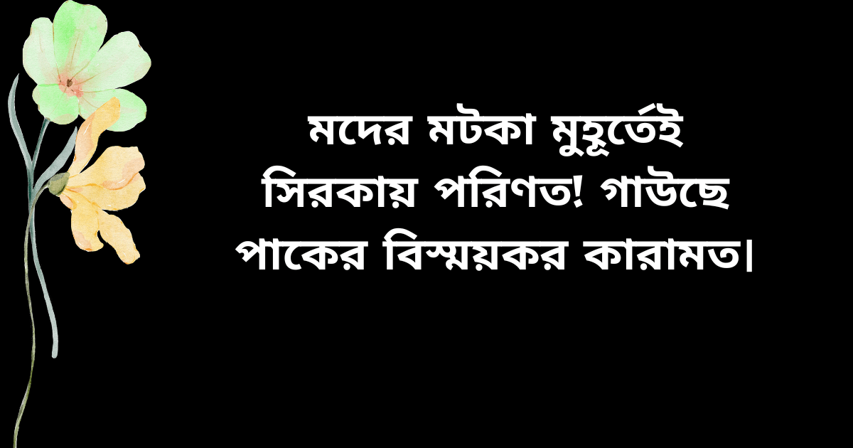 মদের মটকা সিরকায় পরিণত হওয়ার গাউছে পাকের কারামত