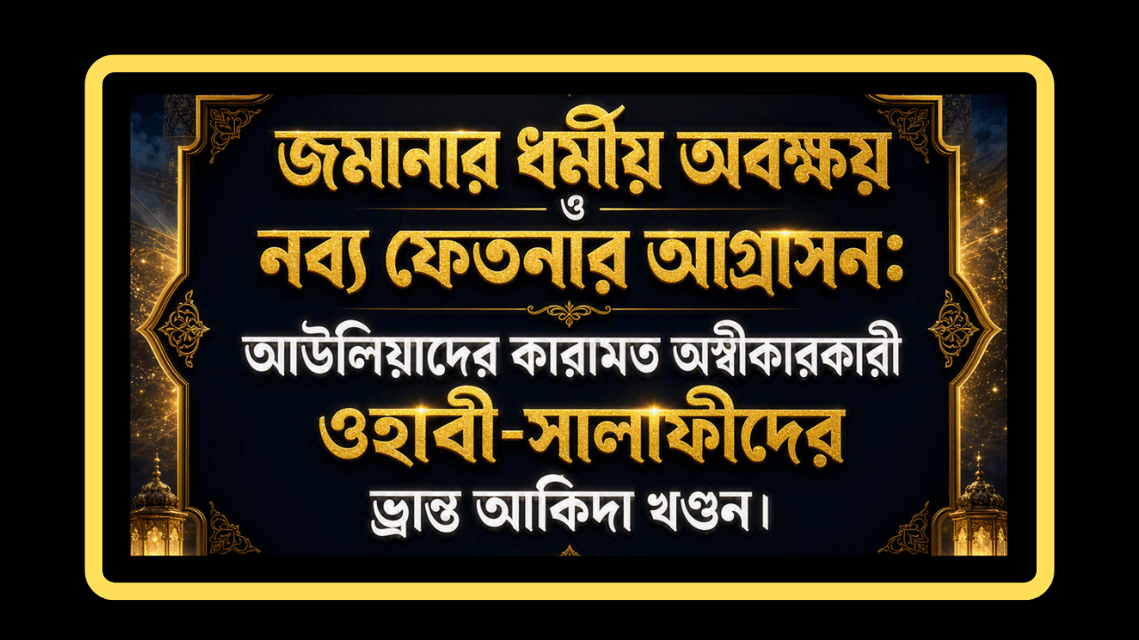 জমানার ধর্মীয় অবক্ষয় ও নব্য ফেতনার আগ্রাসন