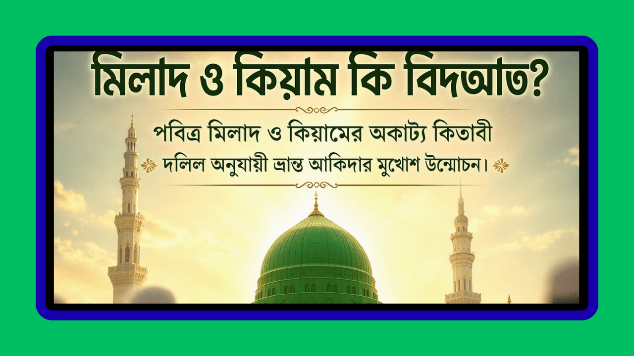 মিলাদ ও কিয়াম কি বিদআত? পবিত্র মিলাদ ও কিয়ামের অকাট্য কিতাবী দলিল।