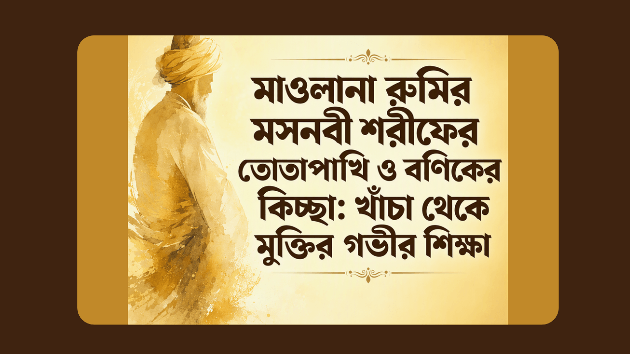 মাওলানা রুমির মসনবী শরীফের তোতাপাখি ও বণিকের কিচ্ছা