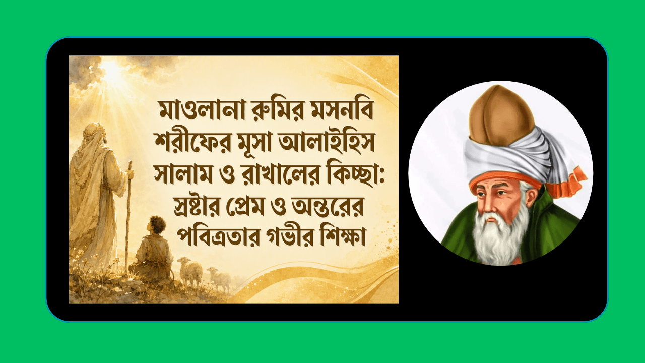 মাওলানা রুমির মসনবি শরীফের মূসা আলাইহিস সালাম ও রাখালের কিচ্ছা