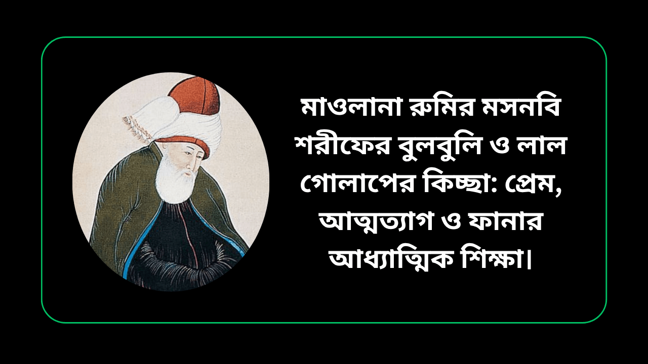 মাওলানা রুমির মসনবি শরীফের বুলবুলি ও লাল গোলাপের কিচ্ছা