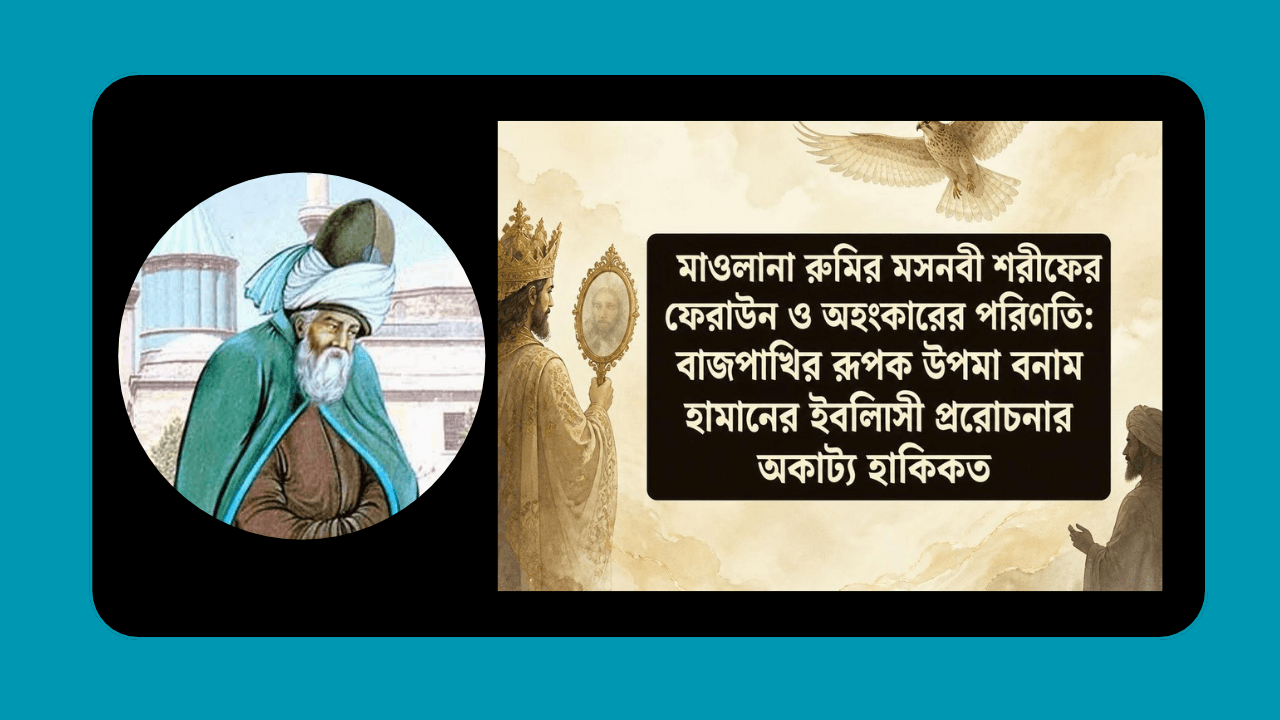 মাওলানা রুমির মসনবী শরীফের ফেরাউন ও অহংকারের পরিণতি কাহিনীর আধ্যাত্মিক চিত্র