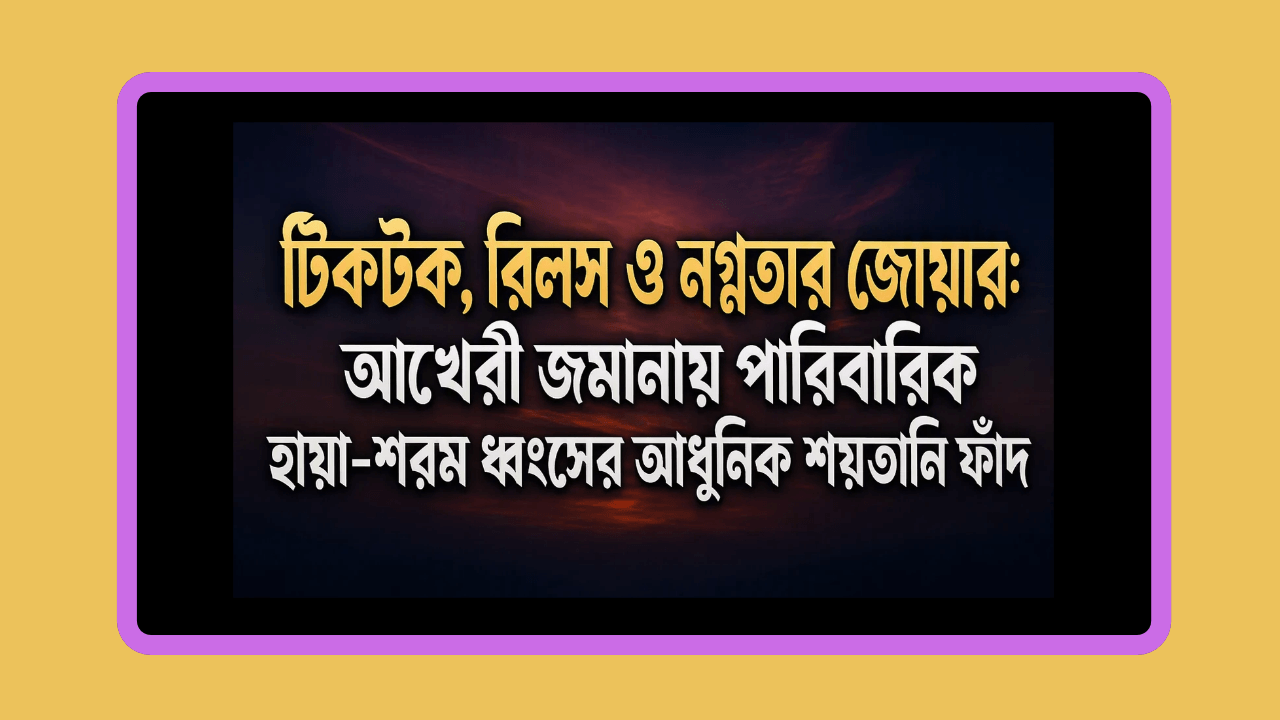 টিকটক, রিলস ও নগ্নতার জোয়ার